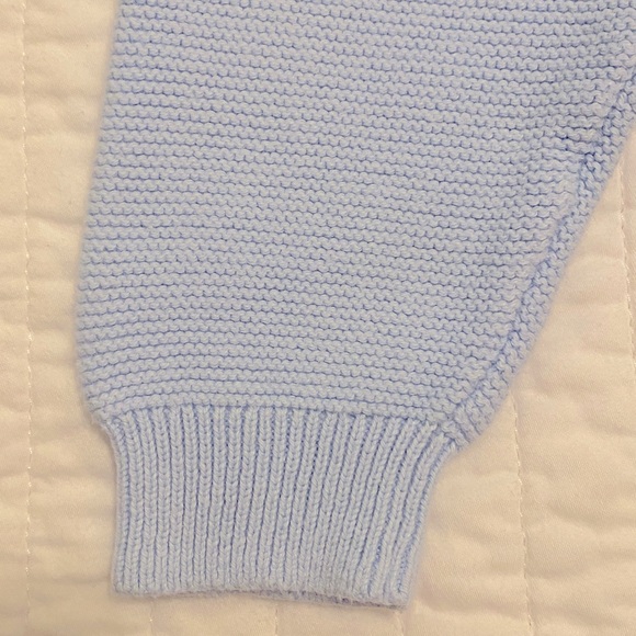 GAP Light Blue Knit Baby Pants - Picture 3 of 5